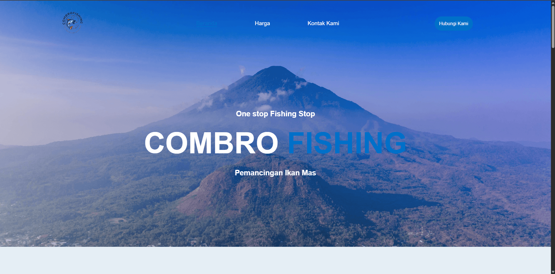 Combro Fishing — Landing Page