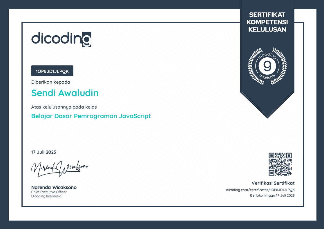 Course Certification 2